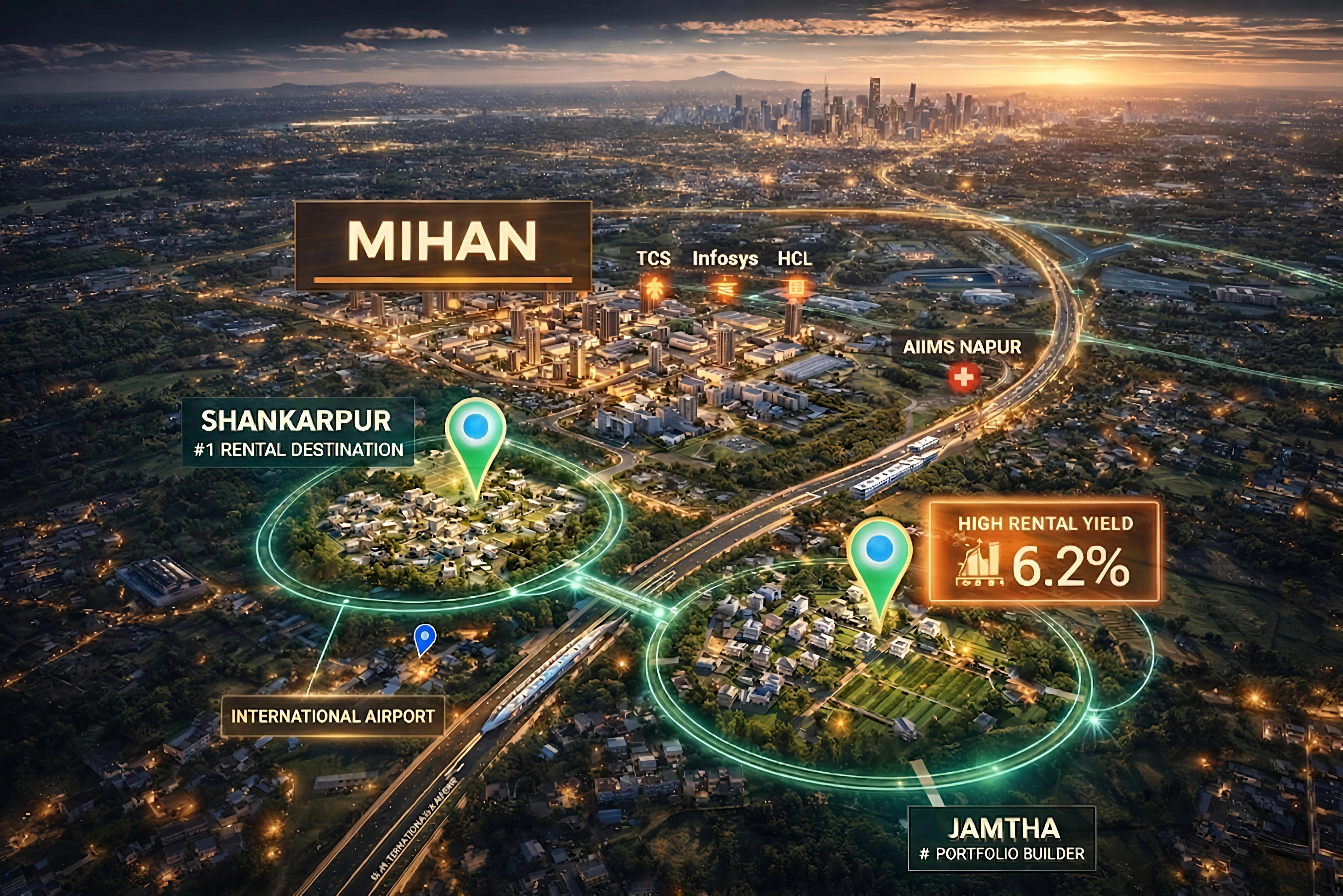 MIHAN multiplier Shankarpur Jamtha rental growth